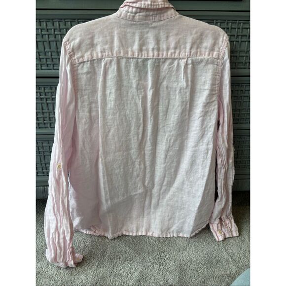 CP Shades Linen Marella Button Down Tunic Pastel Pink, Small, $235 C31 - Picture 3 of 8
